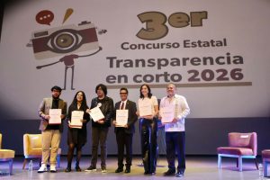 Premian a ganadores del 3er Concurso Estatal “Transparencia en Corto 2026”