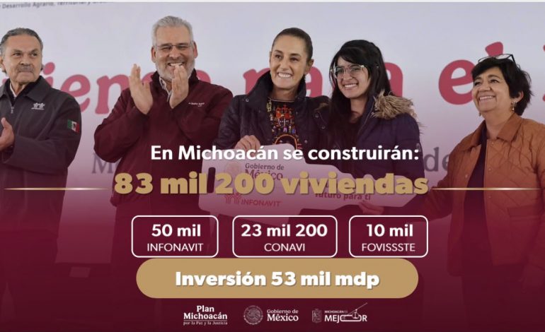 Agradece Bedolla a Sheinbaum por el respaldo a Michoacán en salud, vivienda y medio ambiente