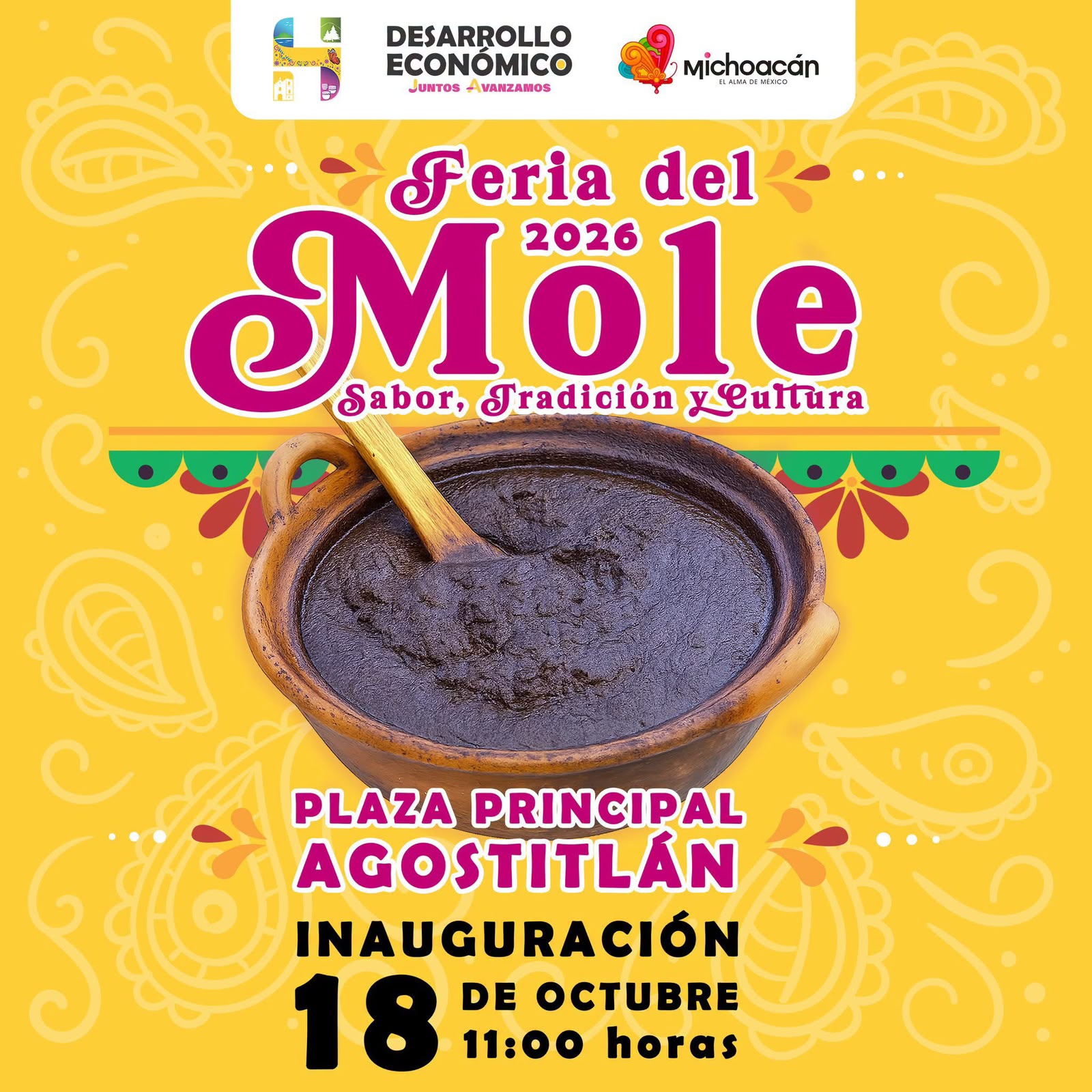 Agostitlán celebrará su Feria del Mole con sabor y tradición