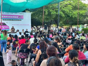 Lleva Seimujer más de 22 mil pañales a familias de Huetamo y San Lucas