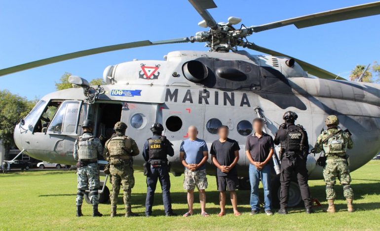 FGE, SSP, SSCP, DEFENSA, Marina y Guardia Nacional desarticulan grupo delictivo “Los Pichilinguillos” en la costa michoacana