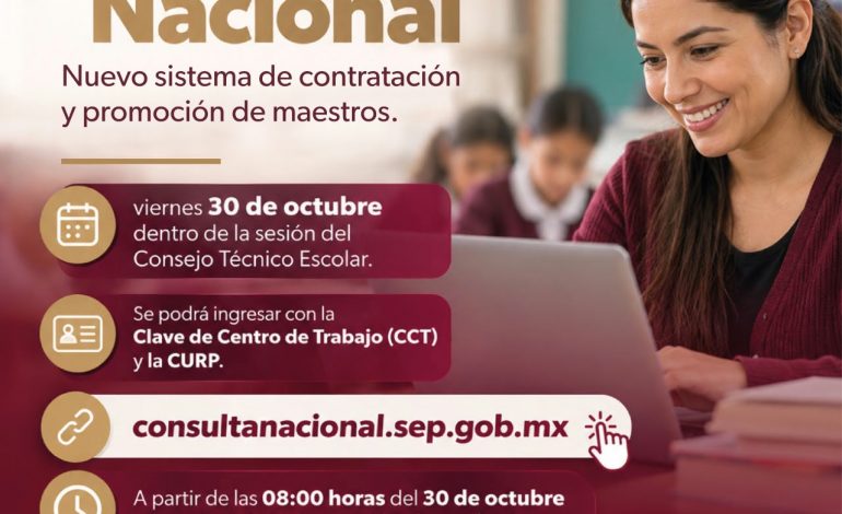 Convocan a maestras y maestros michoacanos a sumar su voz en consulta nacional