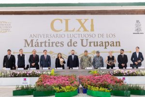 Encabeza Raúl Zepeda ceremonia por el 161 aniversario luctuoso de los Mártires de Uruapan