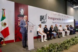 Reconoce Bedolla amplia participación de la Marina en el rescate del lago de Pátzcuaro