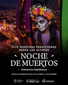 Vive la Noche de Muertos desde las alturas en el teleférico de Uruapan