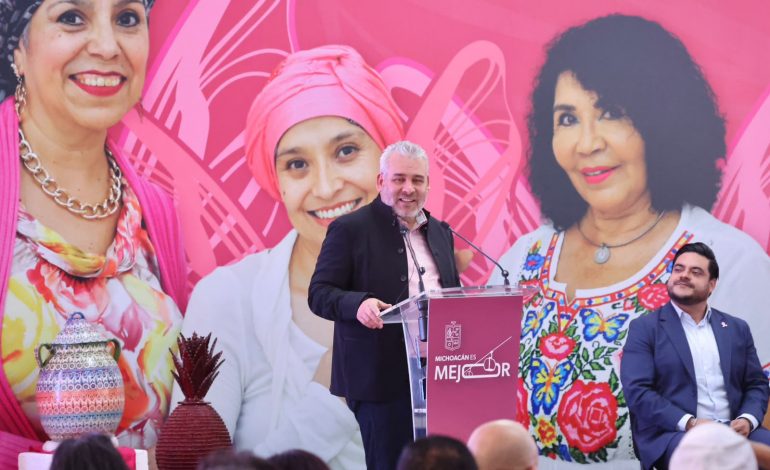 Entrega Bedolla mil 640 apoyos a mujeres con cáncer; destaca 95% de esperanza de vida en Michoacán