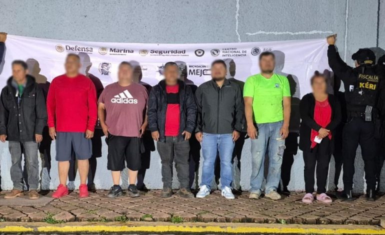 ¡Golpe a la delincuencia en Copándaro! Detienen a siete por despojo y extorsión agravados