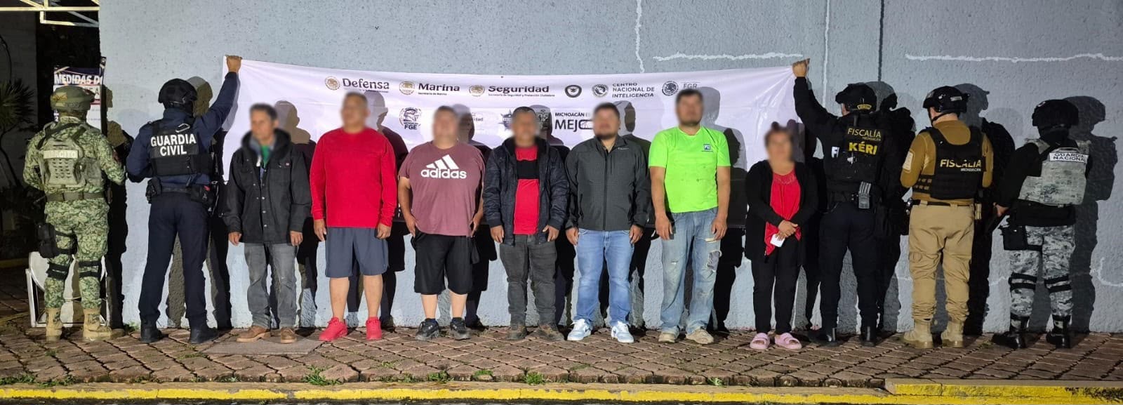 ¡Golpe a la delincuencia en Copándaro! Detienen a siete por despojo y extorsión agravados