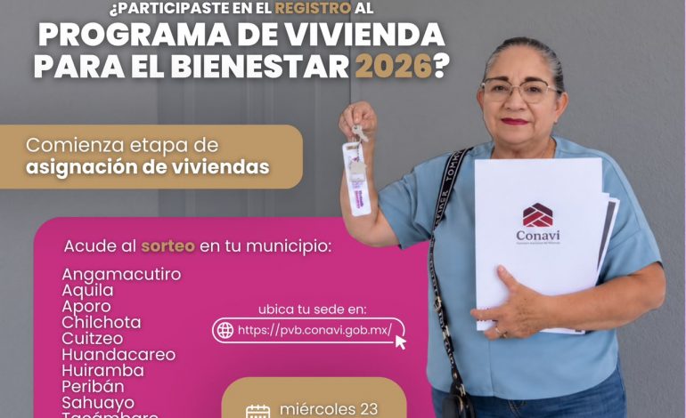 ¿Te registraste a Vivienda para el Bienestar? Conoce las sedes para los sorteos