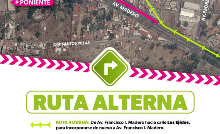 Continúa construcción de carril confinado del Morebús; Sedum implementa rutas alternas