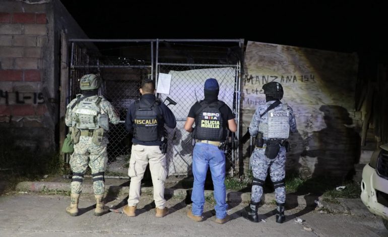 FGE detiene a cinco personas durante operativos contra el narcomenudeo en Morelia y Uruapan
