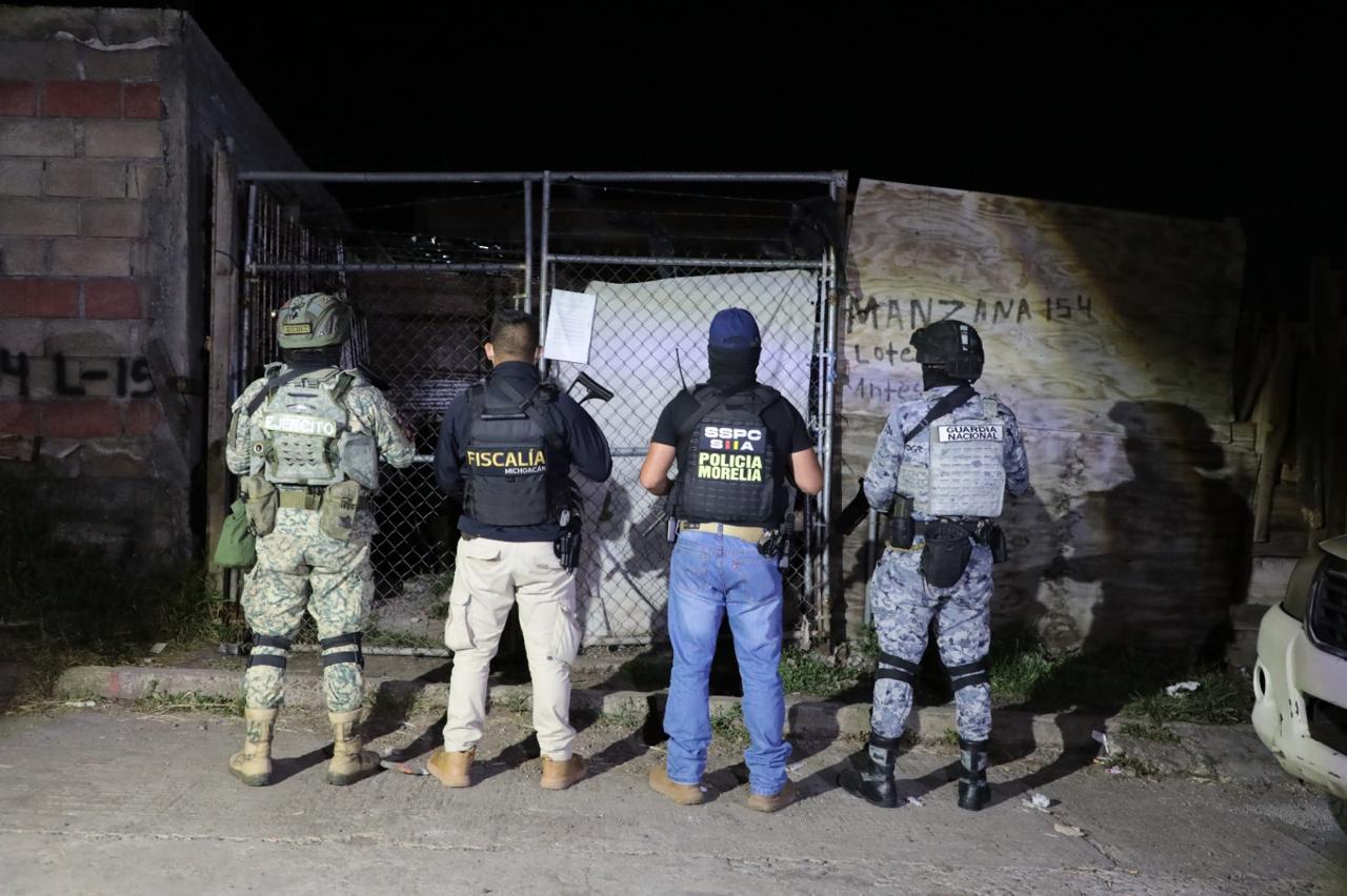 FGE detiene a cinco personas durante operativos contra el narcomenudeo en Morelia y Uruapan