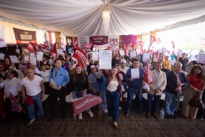 Giulianna Bugarini y liderazgos territoriales acuerdan caminar juntos por la transformación de Morelia.