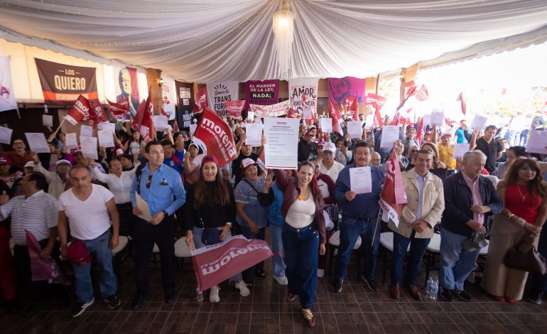 Giulianna Bugarini y liderazgos territoriales acuerdan caminar juntos por la transformación de Morelia.