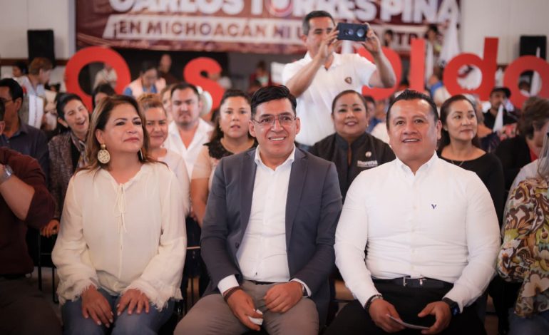 Gladyz Butanda y Osvaldo Ruíz cierran filas con Torres Piña; llaman a la unidad de Morena y a defender la soberanía nacional.