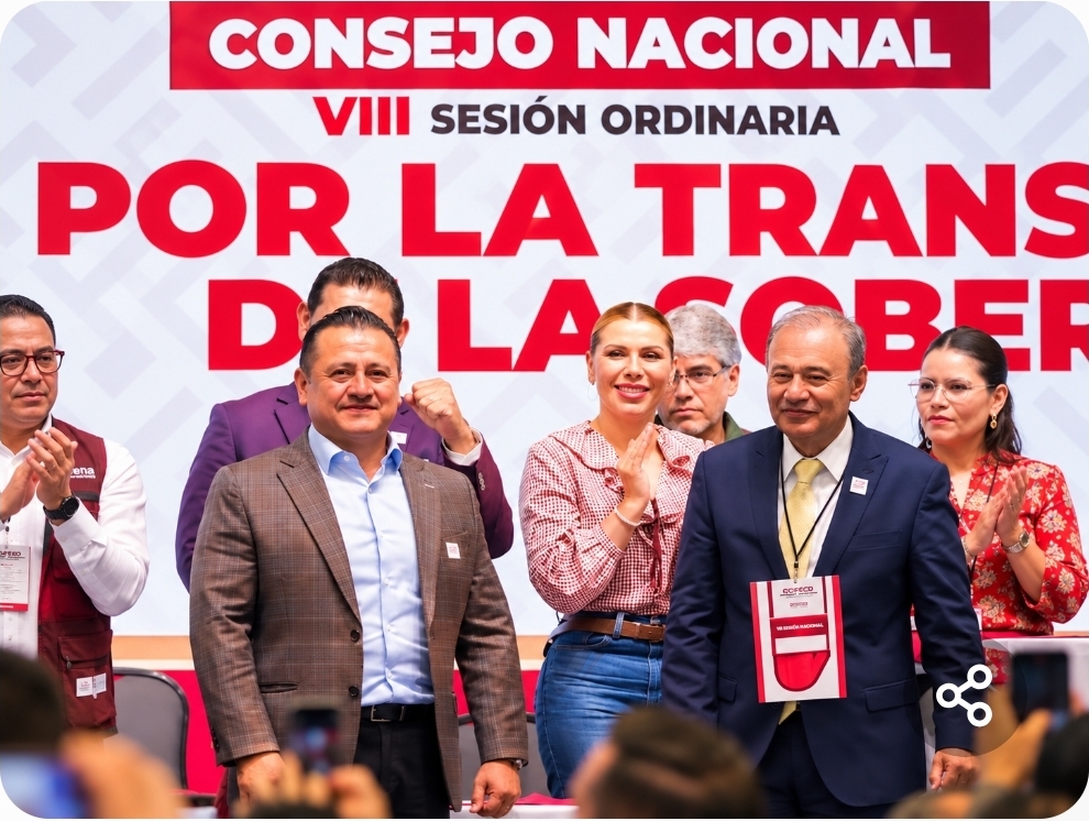Carlos Torres Piña rinde protesta y llama a cerrar filas en Morena rumbo a 2027.