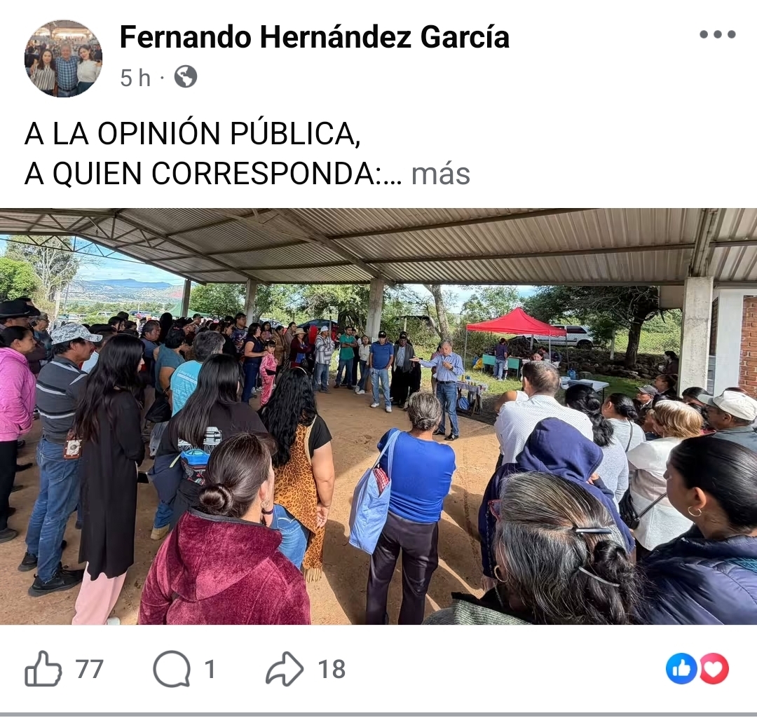 Unidad Popular Revolucionaria de Ciudad Hidalgo e Irimbo anuncia su respaldo a Carlos Torres Piña.